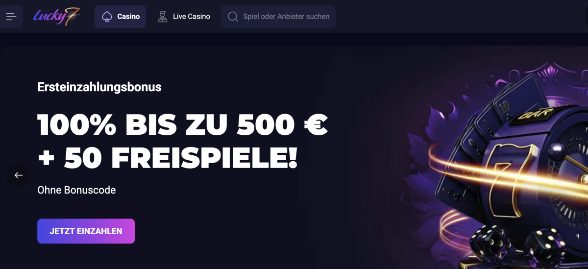 Lucky7even Casino Bonus