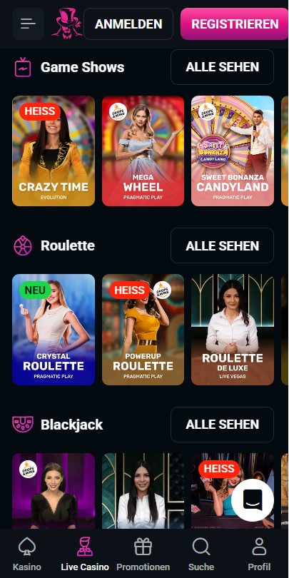 SpinsUP Casino Spielautomaten
