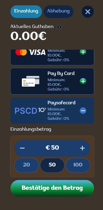Kontoeinzahlung